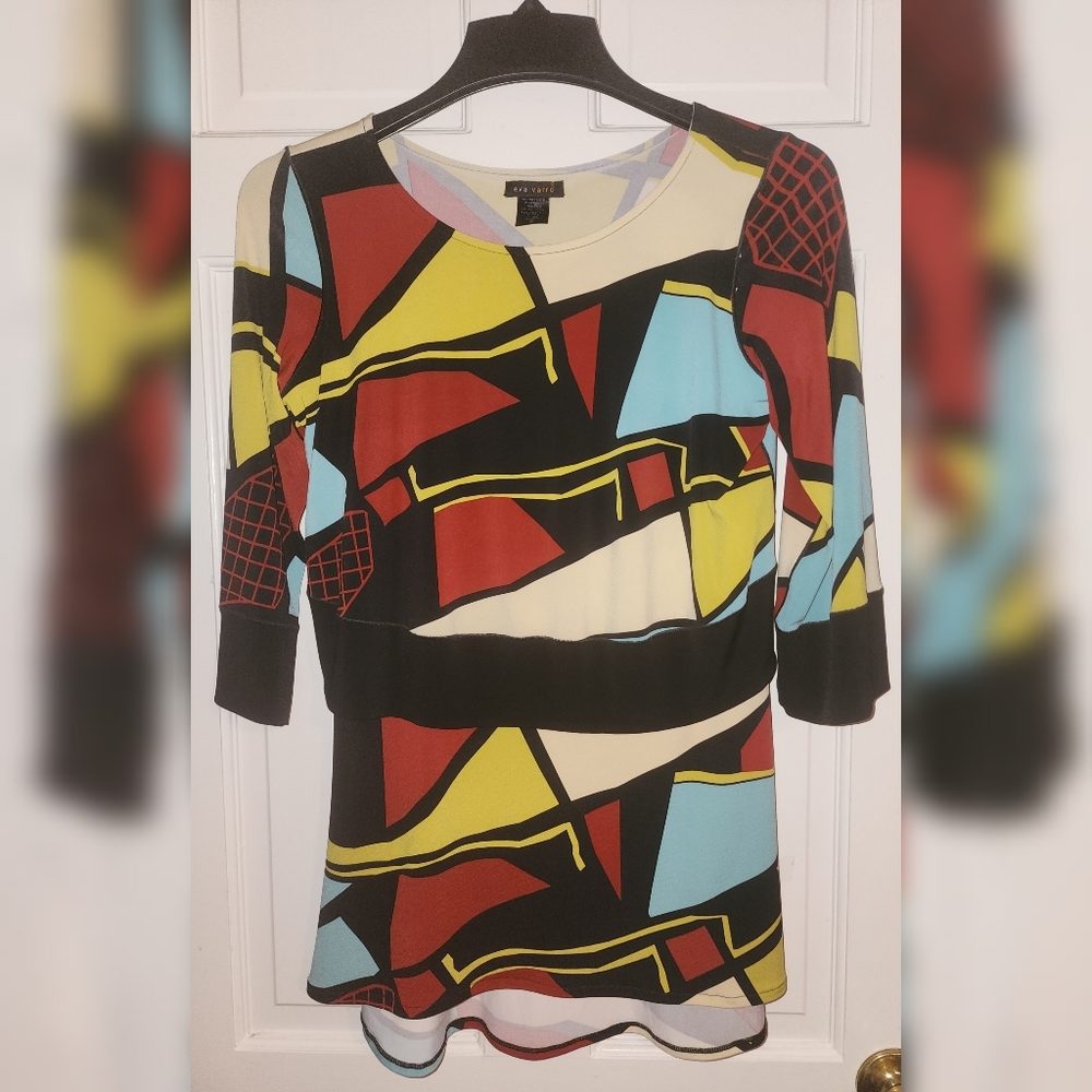 Eva Varro Abstract Layered Tunic S